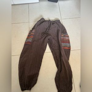 hippie harem pants women’s small